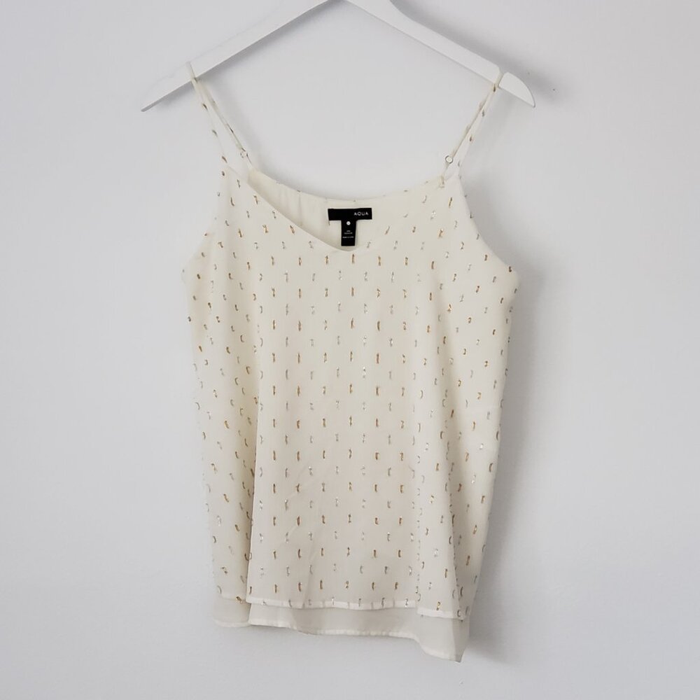 Aqua Camisole Style Cream with Sparkle